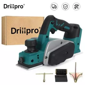 Drillpro 18 В 15000 об/мин перезаряжаемый портативный электрический строгальный станок по дереву ручной деревообработка мощный набор инструментов для домашней садовой мебели