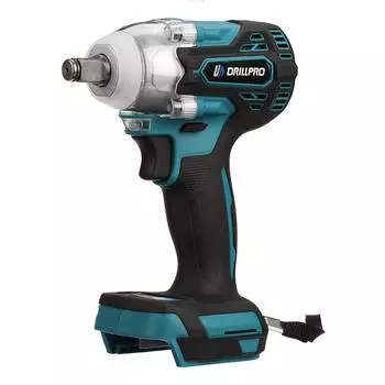 Drillpro 18 В 300 Нм, беспроводной электрический бесщеточный ударный гайковерт из голого металла, бесступенчатый переключатель скорости для аккумулятора Makiita 18 В