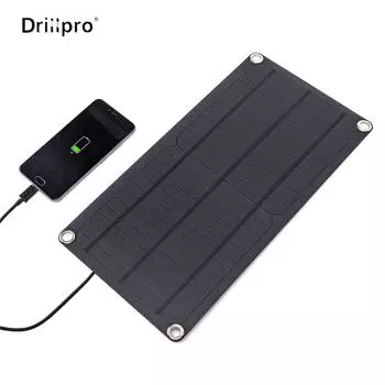 Drillpro 300W Солнечная энергия Солнечные элементы Зарядное устройство 12V USB Устройства вывода Портативные солнечные панели для смартфонов Ноутбуки Планшеты Открытый