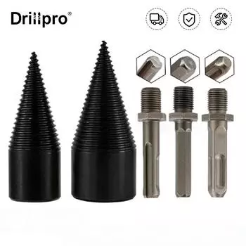 Drillpro 32/42 мм HSS круглый/квадратный/шестиугольный хвостовик, сверло для дров, разделитель древесины, конусное сверло для резки деревьев