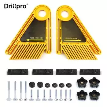 Drillpro Модернизированная универсальная доска с двойным пером для фрезерных станков с пазом для торцовочного калибра