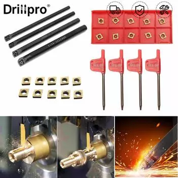 Drillpro Токарный станок Токарный инструмент Держатель токарных инструментов Держатель твердосплавных пластин Держатель расточной оправки Токарный резак Металлический токарный стержень Промышленный