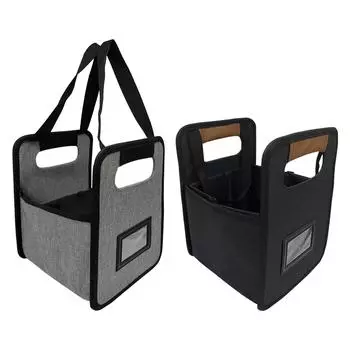 Drink Carrier with Handle Water Bottle Cups Bags Reusable Coffee Cup Holder for Outdoor Activities Traveling Car Beach Party чёрный