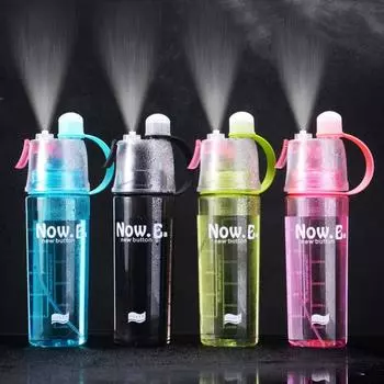 Drinkware Drink Spray Cup With Straw Spray Water Bottle Creative Water Bottle Outdoor Sports зелёный