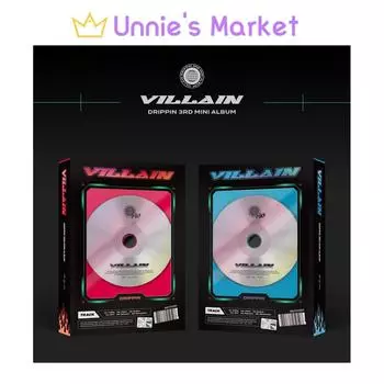 DRIPPIN [Villain] 3-й мини-альбом + бесплатный подарок Random ver.,No poster