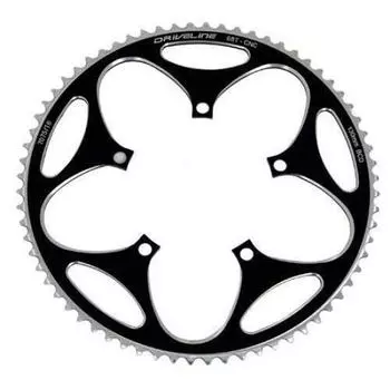Driveline 68T CNC AL7075 Road Bike Bicycle Chainring BCD ST1409 68T, 130mm, Black,