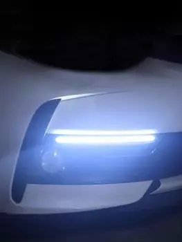 DRL светодиодная лента для фар автомобиля, дневные ходовые огни, указатель поворота, 2 шт./компл., водонепроницаемая модифицированная лента для автомобиля 23.5cm