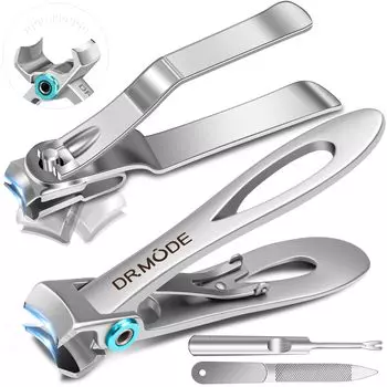 DRMODE Кусачки для ногтей для мужчин Толстые ногти Ширина 16 мм Открытие ногтя Очень большие кусачки для ногтей Удобный захват Вращающиеся на 360 градусов Кусачки для ногтей для пожилых людей