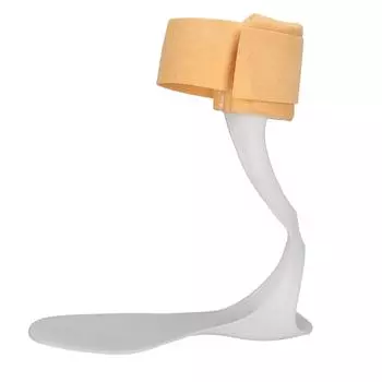 Drop Foot Brace Low Arch Half Palm Design Ultra Thin Light Weight Ankle Foot Orthosis Correction S(for 2-4kg)