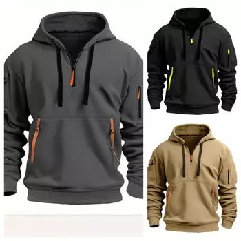 Толстовка с капюшоном со спущенным плечом мужская женская большого размера свободный пуловер модная толстовка S чёрный