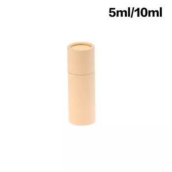 Dropper Essential Oil Bottle Empty Kraft Paper Jar Tube Cardboard Boxes Round Paper Cardboard Boxes Containers With Lid