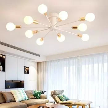 Дропшиппинг Золотая Железная Люстра Потолочные Светильники Спальня Потолочный Светильник Подвесной Светильник Для Гостиной Подвесной Светильник Домашний Декор