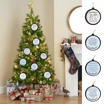 Друг Украшение Деревянная Дружба Рождественская Елка Украшение Забавный Коллега Секретный Санта Безделушка Подарок для Друзей Коллег E