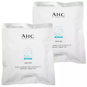 другие (красота) AHC Safe On Cica Успокаивающий солнцезащитный кушон, сменный блок 25 г x2 /24 года, сезон 8/Солнцезащитный кушон Park Se-ri, 2 шт.
