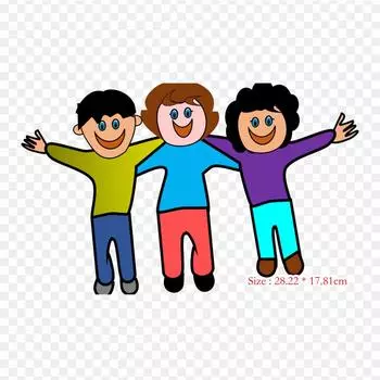 Друзья Хип Утюг на термопереносной печати Виниловые нашивки Стикеры для одежды DIY Аппликации Моющиеся нашивки