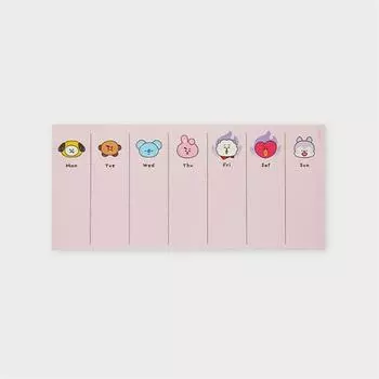 Друзья линии BT21 Поздравления с сезоном еженедельные мемодзи