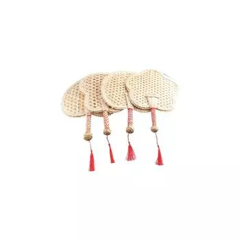 Дружелюбный китайский стиль ручной работы Pushan DIY охлаждающий вентилятор ручные вентиляторы домашнее украшение плетеный веер Plum Bossom