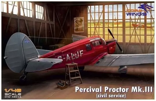 Drwings Percival Proctor Civilian Specification Plastic Model DWS48016 1/48 Mk.3