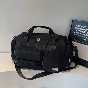 Dry and Wet Separation Portable Travel Bag Multi-Pocket Storage Luggage Unisex Portable Sports Fitness Bag чёрный