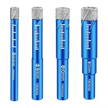 Dry Drill Bits Hole Saw Cutter Saw Drilling Core Bits for Granite Tile Glass Eye Dryer Hole Open Cutter 6mm