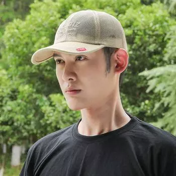 Dry Thin UV Protection Hollow Mesh Baseball Caps Women Summer Caps Men Fishing Caps Korean Sun Hats чёрный