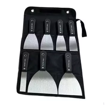 Drywall Paint Scrapers Spackling Taping Spreaders with Storage Bag Putty Handheld Trowels for