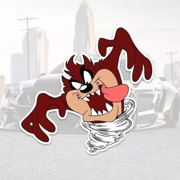 DS08# 15x14 см мультяшный ураган наклейка высечка для автомобиля 15x14cm