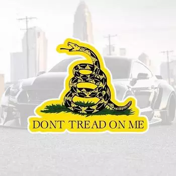 DS09# 15x12 см Гадсден флаг не наступай на меня виниловая наклейка наклейка для автомобиля грузовика внедорожника фургона окна бампера и любой гладкой поверхности 15x12cm