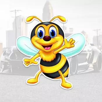 DS12# 15x14 см забавная пчела виниловая милая наклейка на автомобиль наклейка для автомобиля грузовика фургона внедорожника окна стены чашки ноутбука мотоцикла автомобиля аксессуары 15x14cm