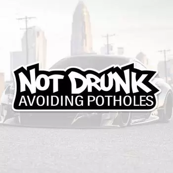 DS18# 20x6.5см Не пьяные наклейки на автомобиль, забавные наклейки на двери автомобиля, окна автомобиля, наклейки, виниловые наклейки, автомобильные аксессуары 20x6.5cm