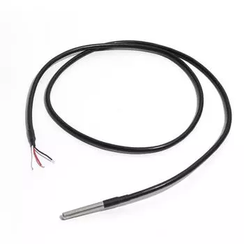 DS18B20 Водонепроницаемый цифровой датчик температуры из нержавеющей стали, термокабель 0,3 м/0,5 м/1 м/1,5 м/2 м/3 м/5 м/10 м/20 м