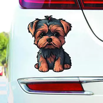 DS71#12X15см Милая аниме собака виниловая наклейка для автомобиля, окна автомобиля, водонепроницаемая и устойчивая к ультрафиолетовому излучению наклейка 12X15cm