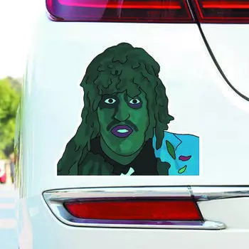 DS79#12X13см Мультфильм «Ты меня любишь» 5 Наклейка на бампер Прочный глянцевый винил Легко наклеивается 12X13cm