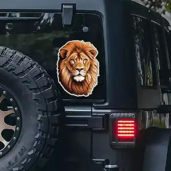 DS82#11x15см Лев 3D Узор Наклейка на автомобиль Наклейка Декорация Наклейка Водонепроницаемый Винил Для Автомобиля Или Мотоцикла 11x15cm