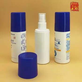 DS Blue Big Cap HDPE Белый 60 мл Распылитель Флакон, Пластик, Для Трафаретной Печати - 50 Штук 100; 50ml