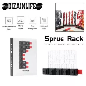 DSPIAE 1/2Pcs PT-SR Sprue Rack Запасные части Подставка для изготовления деталей модели Gundam Хранение пластин Хобби Специальные инструменты Аксессуар