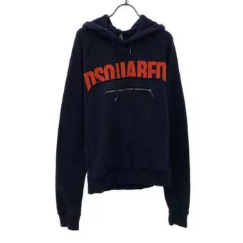 DSQUARED2 Print Long sleeve Sweatshirts S Navy pullover sweatshirt Men s Used