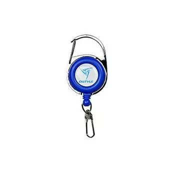 DSTYLE Carabiner Reel Blue Pin-on