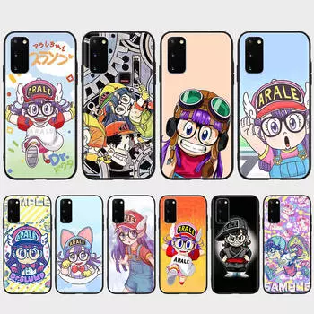 DT34 Доктор. Чехол Slump Arale для Samsung A04 A14 A23 A34 A54 M23 M33 M52 M53 Realme 10 9 C30S C35 C55 VIVO Y02S Y21 Y33S Y51 X80 Pro Прозрачная крышка Samsung A30 бездна