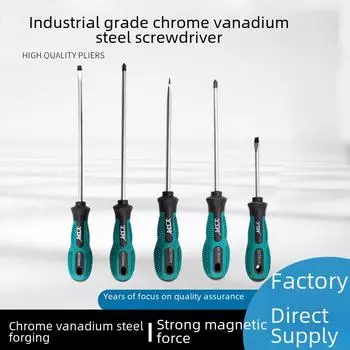 Dual-Purpose Mini Screwdriver Set: Single-use Cross & Flat Head, Magnetic Core, Impact-Resistant