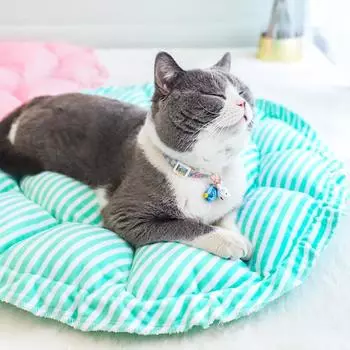 Dual-purpose Pet Nest Mat Drawstring Round Nest Cat Nest and Dog Nest Autumn and Winter Nest Pet Supplies S