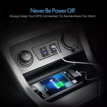 Dual Usb Car Charger Power Adapter Socket For TOYOTA USB 2.1A 2 Port Charge Socket For Iphone Sumsang Car Accessories