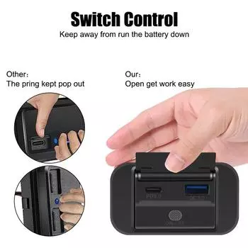 Dual USB Socket Adapter 12V/24V Quick Charge PD 3.0 For Motorcycle Camper Truck ATV Boat Car RV Outlet Socket Car Charger красный