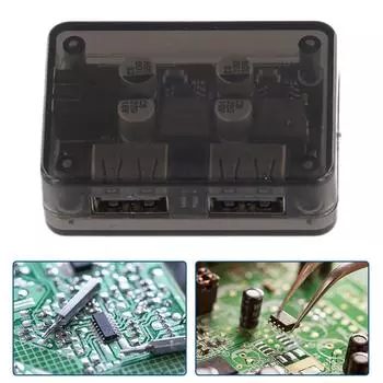 Двойной USB понижающий быстрый автомобильный зарядный модуль QC 3.0 быстрое зарядное устройство понижающий модуль автомобильная плата для зарядки телефона в автомобиле Module With Box