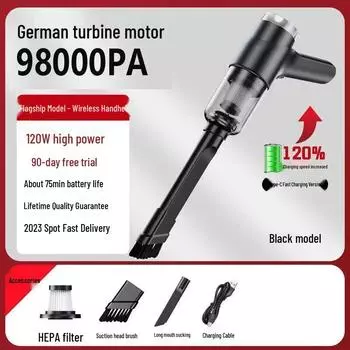 Dual-Use Handheld Vacuum Cleaner for Home and Car - Blower & Suction, Wireless Charging, Compact Design, Free Shipping Blow + Suck + Extract Combo [Home + Car]