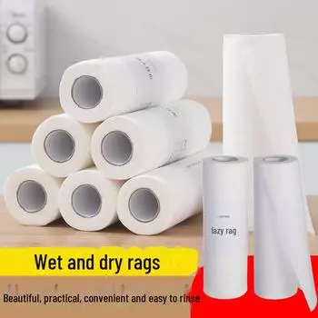 Dual-Use Thick Degreasing Kitchen Dishcloth: Washable, Absorbent, Disposable, Non-Woven Fabric