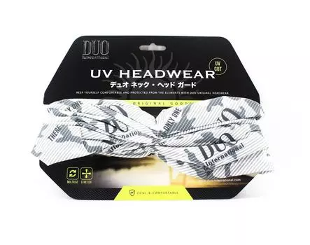 Дуэтные гетры на шею, УФ-голова, свободный размер, оригинальный белый камуфляж (7394)