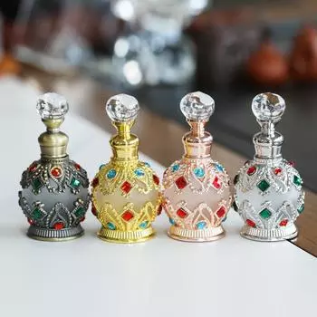 Dubai Arabia 15 мл Премиальный стеклянный флакон для духов и эфирного масла для салонов красоты 15ml серебряный