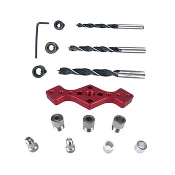 Дюбель для деревообработки, Дырокол, Плотницкий инструмент, Инструмент для вскрытия отверстий, Направляющая для сверления, Прямой красный