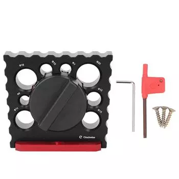 Дюбель-мейкер 8-20 мм регулируемый алюминиевый сплав электрическая дрель фрезерный дюбель вспомогательный инструмент